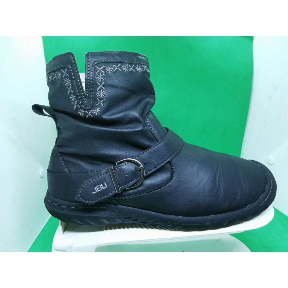 JBU By Jambu Dottie Water Resistant Black Ankle Boots Side Zip Size 9 M - Picture 5 of 16